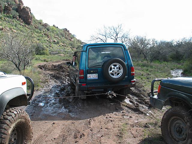 It took TWO winches to pull this thing out