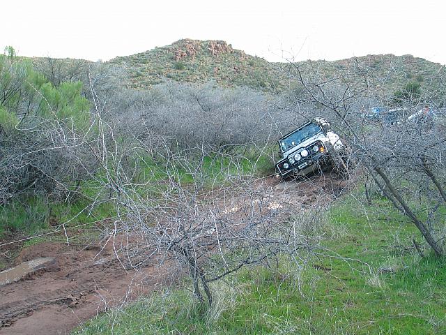 Leo is using John Shott's Cruiser as a winching anchor.