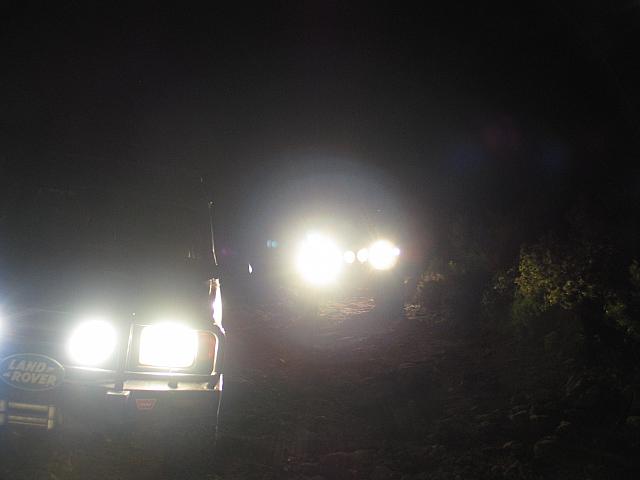 Rovers in the night.