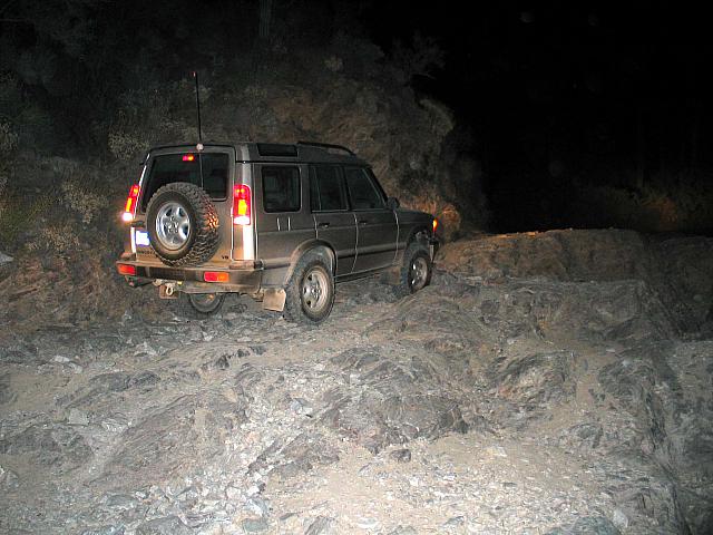 Ted makes his way over the last obstacle