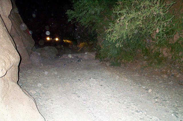 Jon goes for obstacle #1