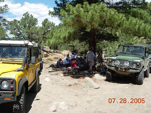 Lunch at the Rockpile in Chinaman's Gulch