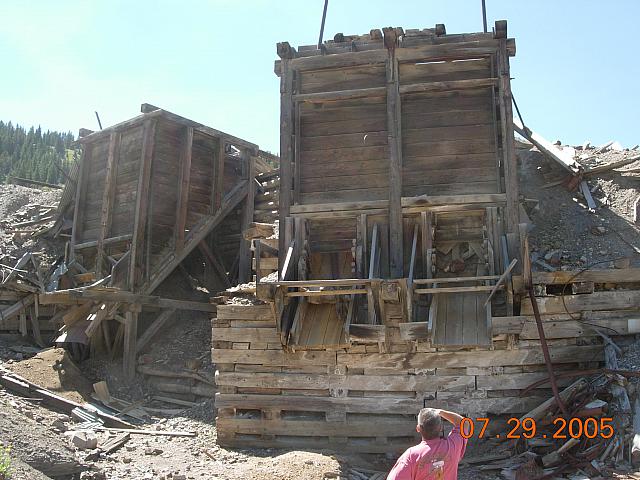 Mike checks out another ore house on the Historical Mining District trip