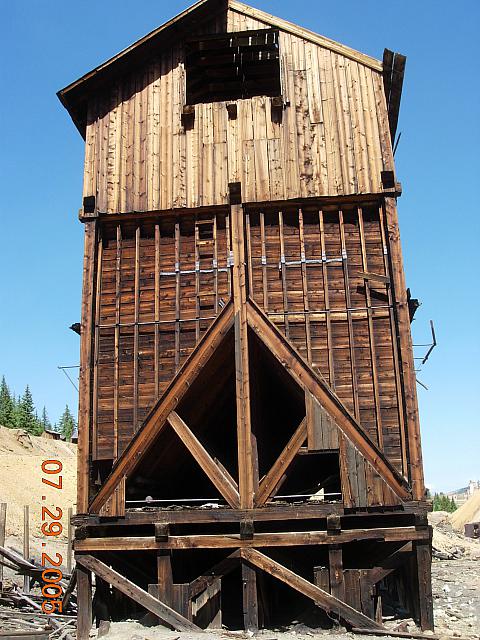 The ore house at the Diamond Mine on the Historical Mining District trip
