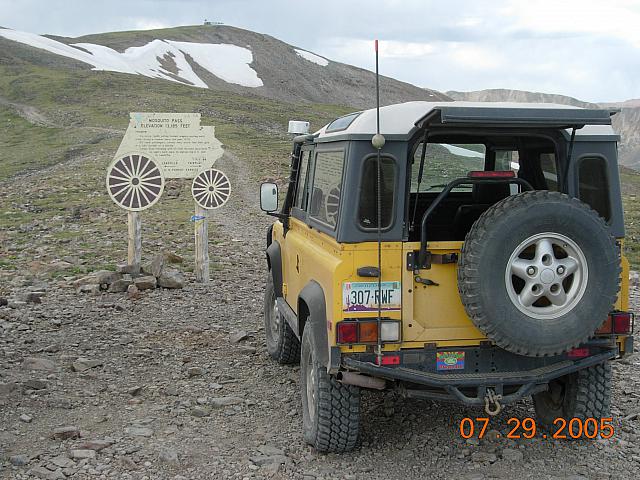 Rob at Mosquito Pass - 13185 feet above sea level