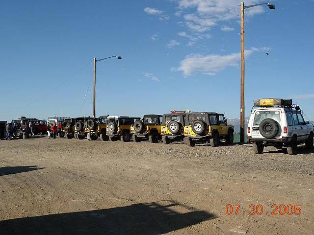 Yellow D-90 lineup at Leadville