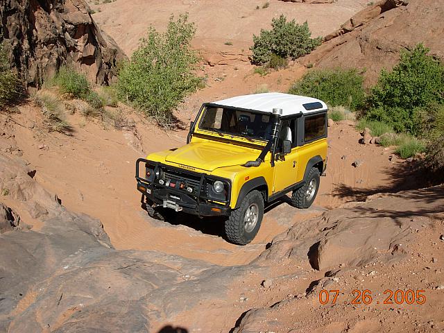 Moab - Poison Spider Mesa  - Rob into the Wedgie