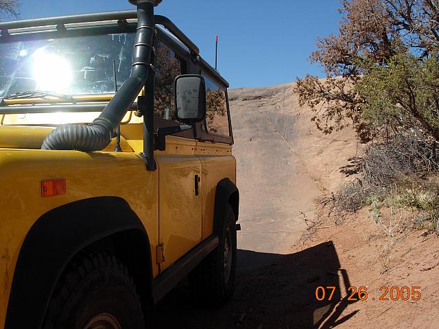 Moab - Poison Spider Mesa - after a very steep decline