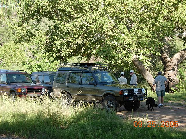 Harshaw cemetery parking area