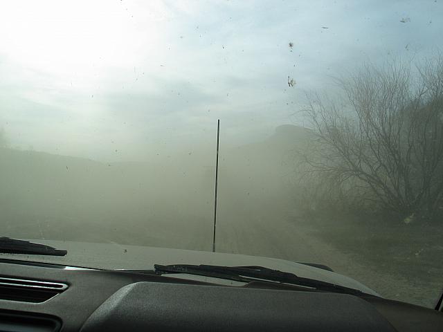 Eatin' dust on the trail