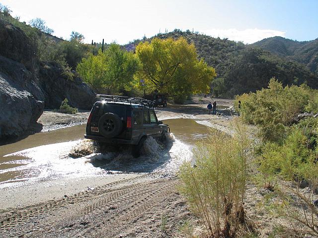 Splashing through the creek