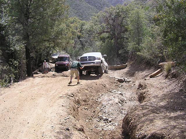 Dodge head over one of the rock ledges