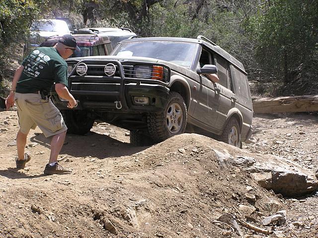 Making sure he's taking the right line