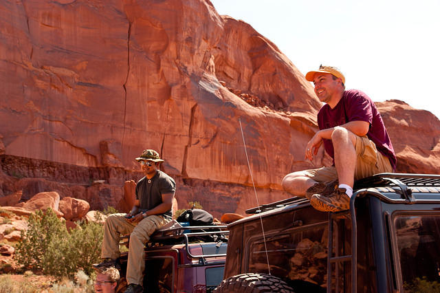 Mateo and Bob on Cars