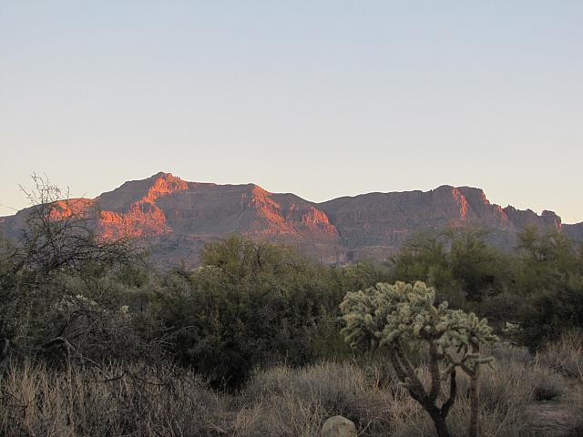 sunrise on mountains
