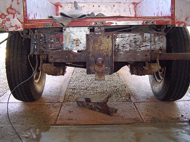 Rear cross-member going, going...