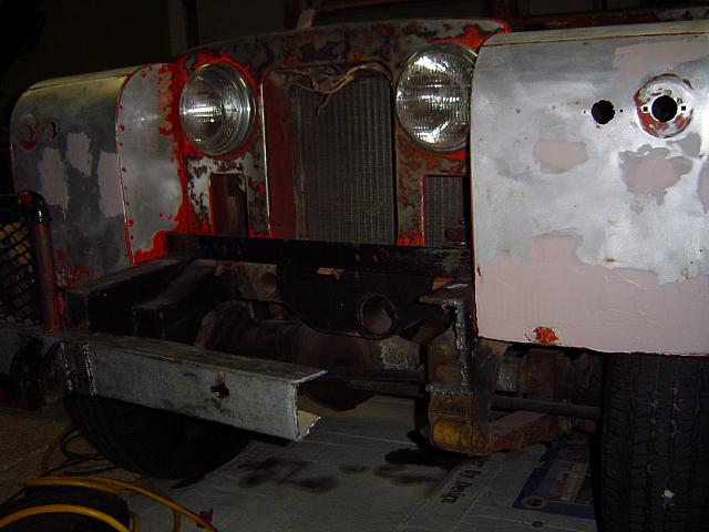 Front bumper going...