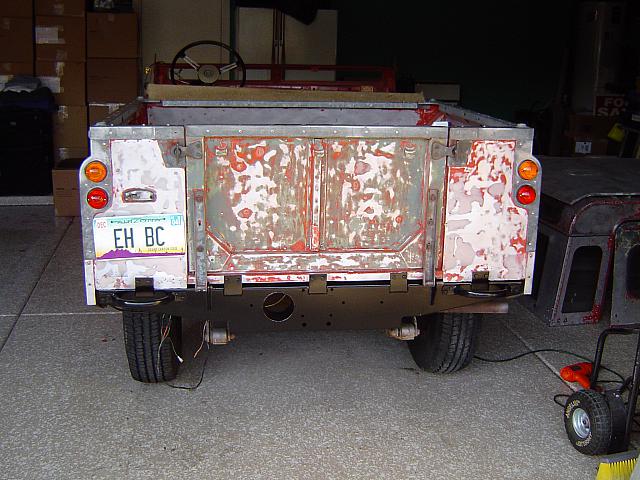 New tail lights and cleaned up galvanized trim