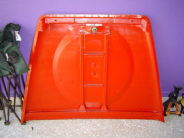 New paint on underside of bonnet