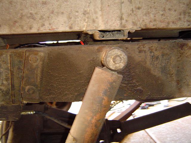 The bolt rusted to the washer on the shock