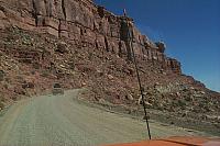 climbing one of the most scariest roads I've ever travelled on in North America. 3 miles of switchbacks straight up, with a post
