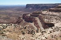Looking back on the switchbacks.