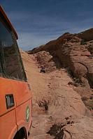 Matt descending the final portion of the chute
