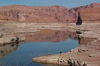big lake. you can see a tiny matt near the water.