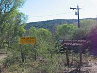 Signs on the way to Turkey Creek