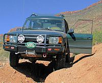 I had to park straddling a washout when someone ahead got stuck.