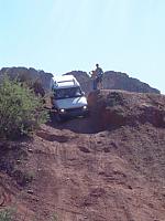 Josh in the '04 coming back down the play hill