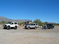 We take a break at the trailhead