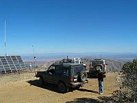 There is a place to park at the top.