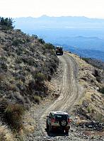 Leo and Ted heading down the hill.