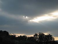 The sun heads for the horizon