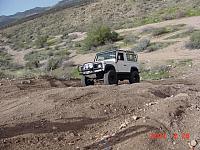 Leo going up a steep hill.