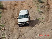 Robert heads down one of the hills.