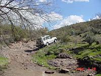 Robert heads up the trail