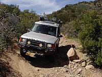Armando avoiding a boulder