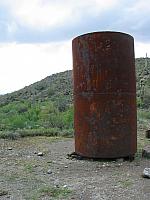 An old tank at the end of Lower Ajax