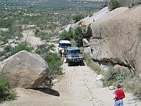 A Range Rover decides to join us for  a while
