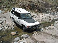 Rob gets his front tires wet