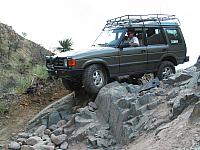 Here's Mike getting ready to go over the 'Step'