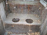 Outhouse in Sunnyside.  Beware of the spiders.
