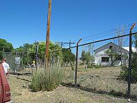 Mexico as seen from across the fence in Lochiel, Arizona