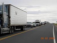 50 minute traffic delay at Cameron