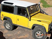 Moab - Poison Spider Mesa  - Rob on top of the Waterfall