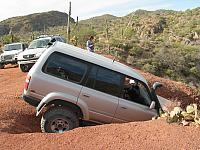 John Shotts drives down the play hill.