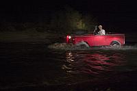 Bettie and her proud parents on their first water crossing