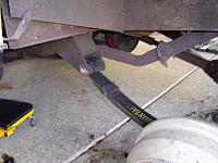 Front of left rear parabolic mounted